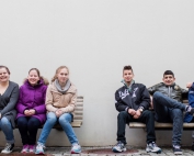 Elever som blir portrettert